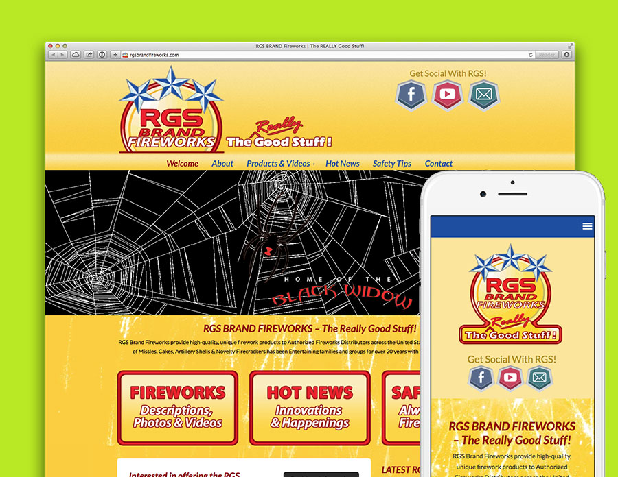 Rgs Brand Fireworks Website Visualrush