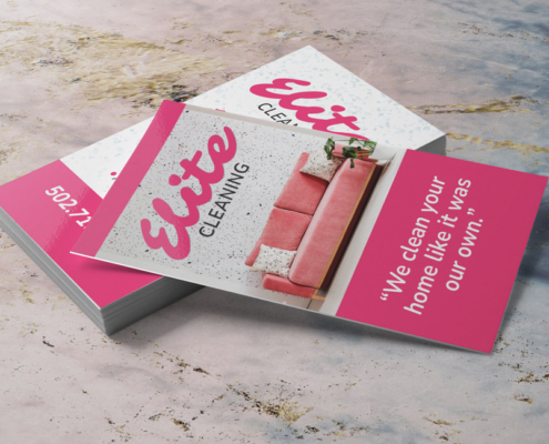 Elite Cleaning Business Card Design